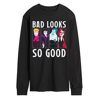 Men's Disney Villains Bad Looks So Good Long Sleeve Graphic Tee