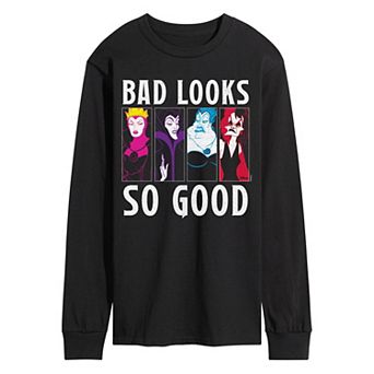 Men's Disney Villains Bad Looks So Good Long Sleeve Graphic Tee