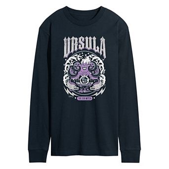 Men's Disney's Ursula The Sea Witch Long Sleeve Graphic Tee