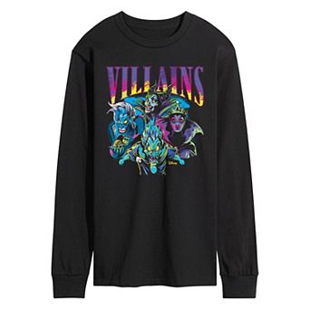 Men's Disney Villains Neon Long Sleeve Graphic Tee