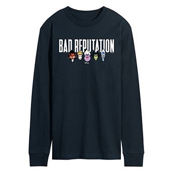Men's Disney Villains Bad Reputation Long Sleeve Graphic Tee