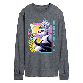 Men's Disney's Ursula Retro Long Sleeve Graphic Tee