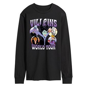 Men's Disney Villains World Tour Long Sleeve Graphic Tee