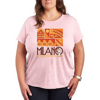 Plus Size Peanuts Belle Milano Graphic Tee