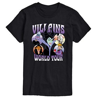 Men's Disney Villains Stack Graphic Tee