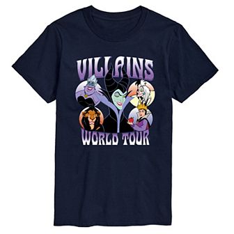 Men's Disney Villains Stack Graphic Tee