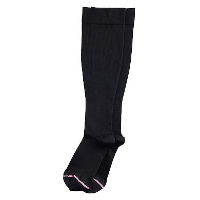 Women's Dr. Motion Wide Calf Nylon Knee-High Socks