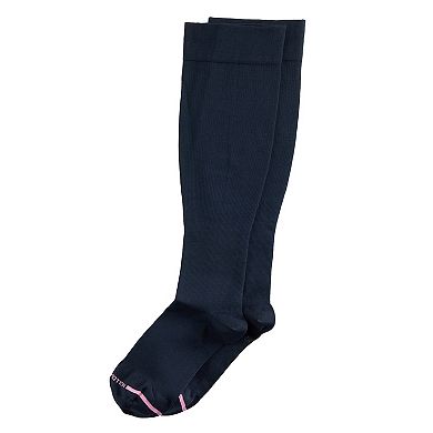 Women's Dr. Motion Wide Calf Nylon Knee-High Socks