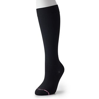 Women's Dr. Motion Wide Calf Nylon Knee-High Socks