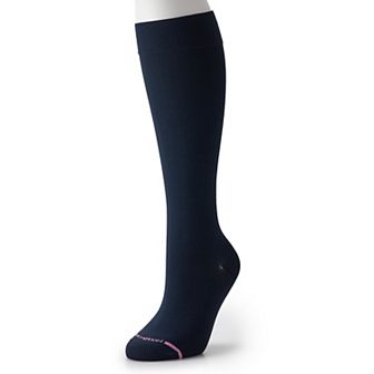Women's Dr. Motion Wide Calf Nylon Knee-High Socks