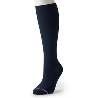 Women's Dr. Motion Wide Calf Nylon Knee-High Socks