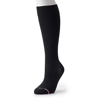 Women's Dr. Motion Wide Calf Cotton Knee-High Socks