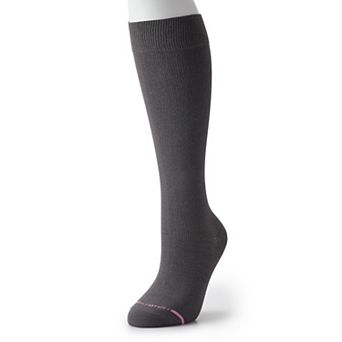 Women's Dr. Motion Wide Calf Cotton Knee-High Socks