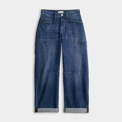 Women's Sonoma Goods For Life Mid Rise Utility Barrel Jeans