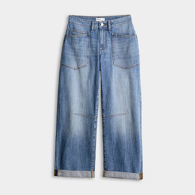 Women's Sonoma Goods For Life Mid Rise Utility Barrel Jeans
