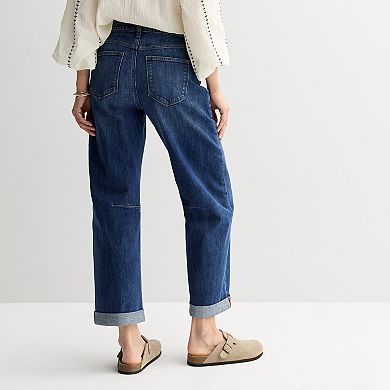 Women's Sonoma Goods For Life Mid Rise Utility Barrel Jeans