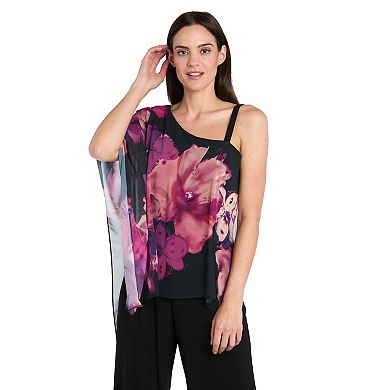 Women's R&M Richards One Shoulder Printed Jumpsuit