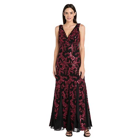 Женские платья R&M Women's R&M Richards V-Neck Corded Lace Dress