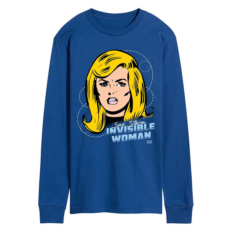 Men's Marvel The Fantastic Four: First Steps Sue Storm Invisible Woman Long Sleeve Graphic Tee,