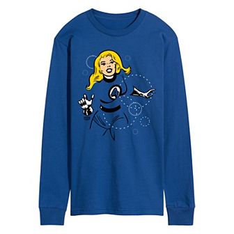 Men's Marvel The Fantastic Four: First Steps Invisible Woman Long Sleeve Graphic Tee