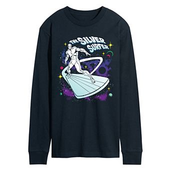 Men's Marvel The Fantastic Four: First Steps Silver Surfer Long Sleeve Graphic Tee