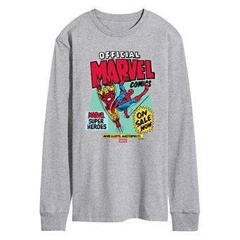 Men's Marvel Comics Super Heroes Long Sleeve Graphic Tee