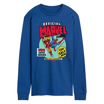 Men's Marvel Comics Super Heroes Long Sleeve Graphic Tee