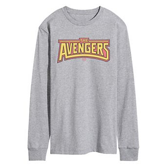 Men's Marvel The Avengers Retro Logo Long Sleeve Graphic Tee