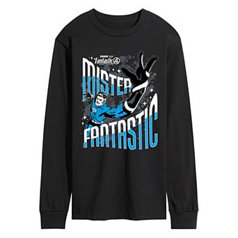 Men's Marvel The Fantastic Four: First Steps Mr. Fantastic Retro Long Sleeve Graphic Tee