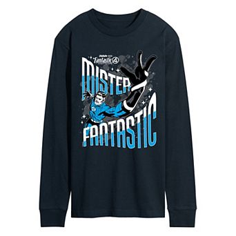 Men's Marvel The Fantastic Four: First Steps Mr. Fantastic Retro Long Sleeve Graphic Tee