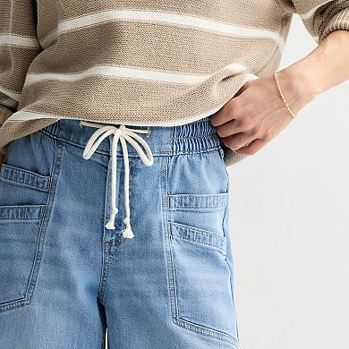 Petite Sonoma Goods For Life® High Rise Easy Denim Pants