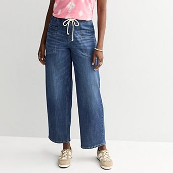 Petite Sonoma Goods For Life® High Rise Easy Denim Pants