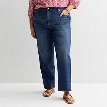 Plus Size Sonoma Goods For Life® High Rise Easy Denim Pants