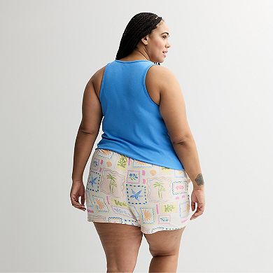 Plus Size Sonoma Goods For Life® Pajama Tank Top & Pajama Shorts Set
