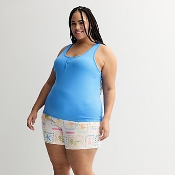 Plus Size Sonoma Goods For Life® Pajama Tank Top & Pajama Shorts Set