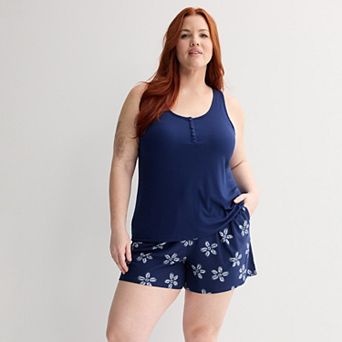 Plus Size Sonoma Goods For Life® Pajama Tank Top & Pajama Shorts Set