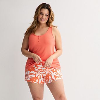 Plus Size Sonoma Goods For Life® Pajama Tank Top & Pajama Shorts Set