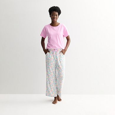 Petite Sonoma Goods For Life® 2-Piece Pajama Top & Pajama Bottoms Set
