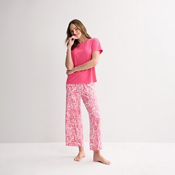 Petite Sonoma Goods For Life® 2 pc Pajama Top & Pajama Bottoms Set