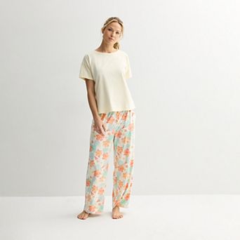 Petite Sonoma Goods For Life® 2 pc Mom's Day Pajama Top & Pajama Bottoms Set