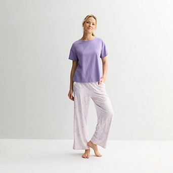 Petite Sonoma Goods For Life® 2 pc Mom's Day Pajama Top & Pajama Bottoms Set