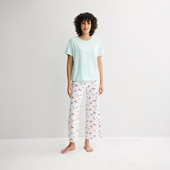 Petite Sonoma Goods For Life® 2 pc Pajama Top & Pajama Bottoms Set