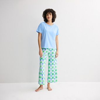 Petite Sonoma Goods For Life® 2 pc Pajama Top & Pajama Bottoms Set