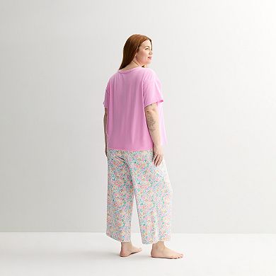 Plus Size Sonoma Goods For Life® Pajama Top & Pajama Bottoms Set
