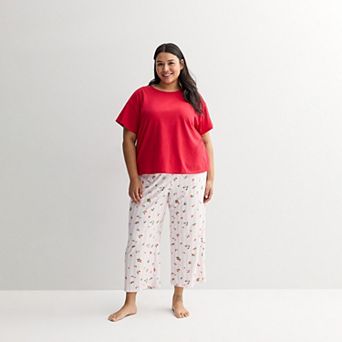 Plus Size Sonoma Goods For Life® Mom's Day Pajama Top & Pajama Bottoms Set