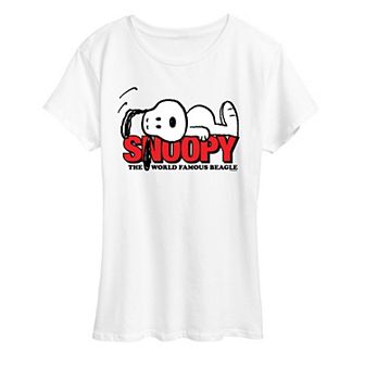 Women's Peanuts Snoopy The World Famous Beagle Graphic Tee