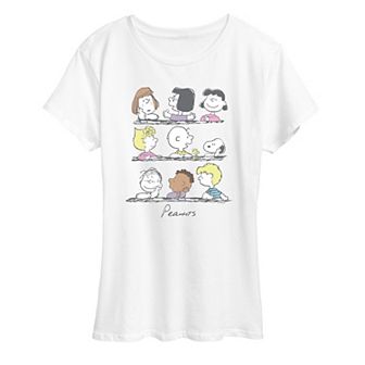 Women's Peanuts Group Vintage Graphic Tee