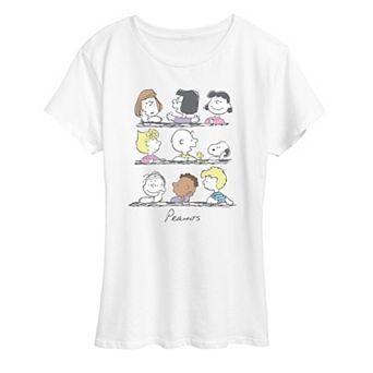 Women's Peanuts Group Vintage Graphic Tee