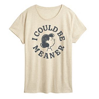 Women's Peanuts Lucy I Could Be Meaner Graphic Tee