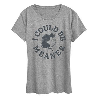 Women's Peanuts Lucy I Could Be Meaner Graphic Tee